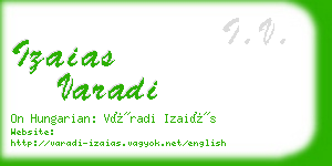 izaias varadi business card